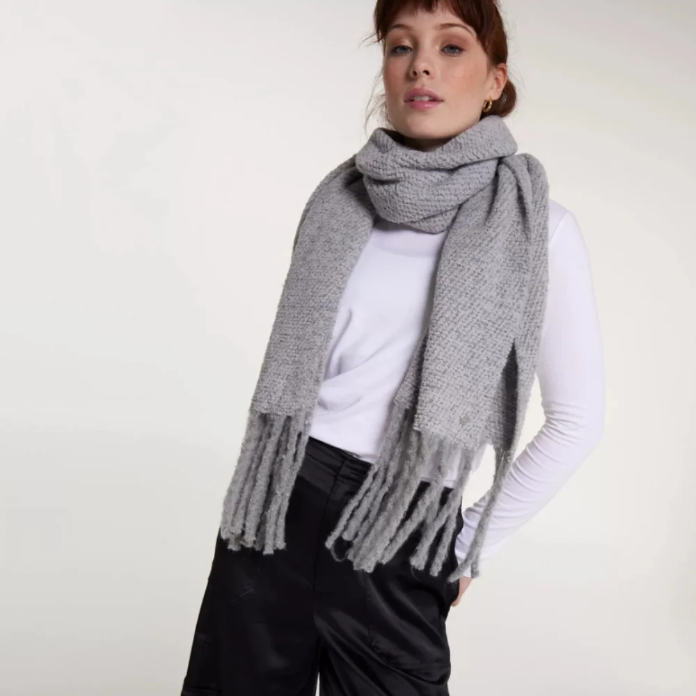 CALIA Boucle Fringe Scarf